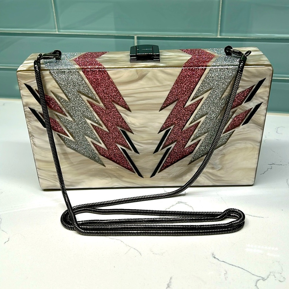 Zara Woman Never Used Lucite Rectangular Clutch/Bag/Purse.